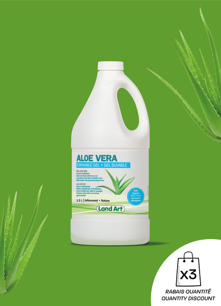 Aloe Vera 15 L Drinkable Gel Unflavored Land Art 4314