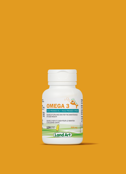 Omega 3 SupplÃ©ment Liquide  Orange & Gingembre - par Land Art