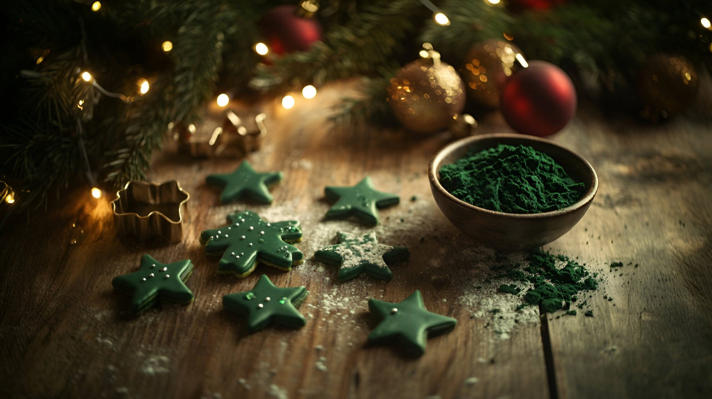 Spirulina Holiday Cookies