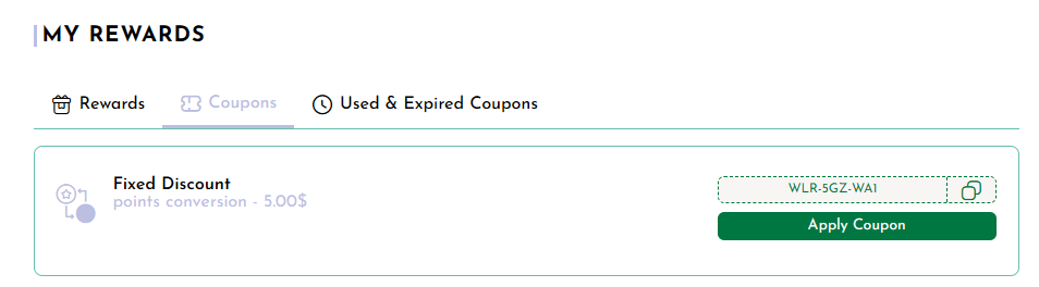 Coupon-loyalty